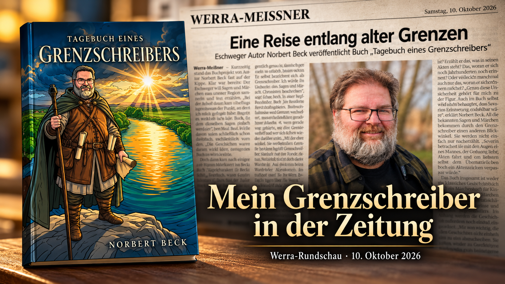 Beitragsbild zum Zeitungsbericht über mein Buch